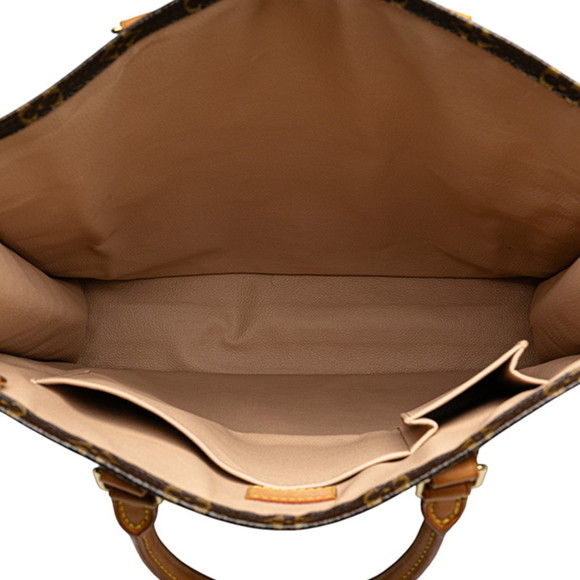 LOUIS VUITTON Brown Monogram Leather Tote Bag - Picture 8 of 10